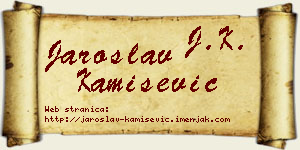 Jaroslav Kamišević vizit kartica